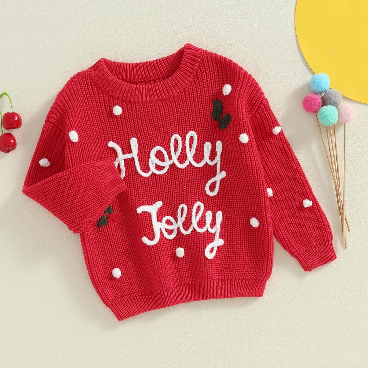 Baby Girl Boy Knit Sweater Blouse Pullover Sweatshirt Warm Crewneck Long Sleeve Tops for Infant Toddler